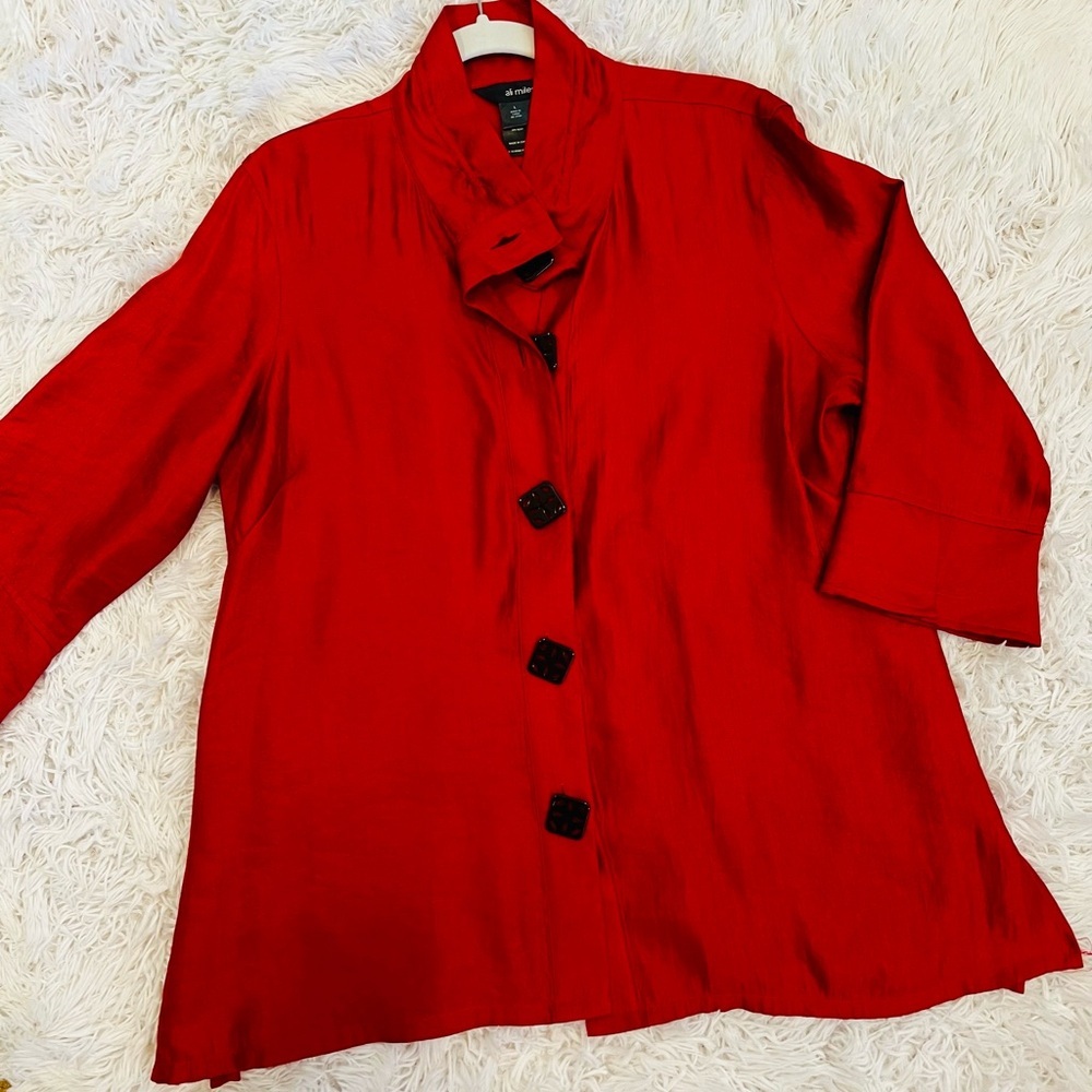 Red Button Down Shirt